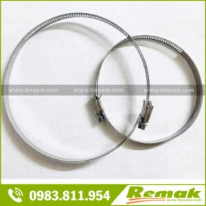 Đai xiết ống gió mềm bằng inox 304