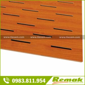 Gỗ tiêu âm soi rãnh Remak® Wooden Acoustic Slotted