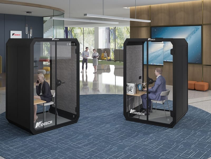 cabin cách âm di động của Remak được thiết kế hiện đại, sang trọng, phù hợp với không gian nhiều loại văn phòng