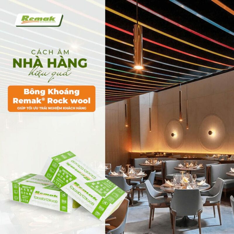Bông khoáng cách âm nhà hàng