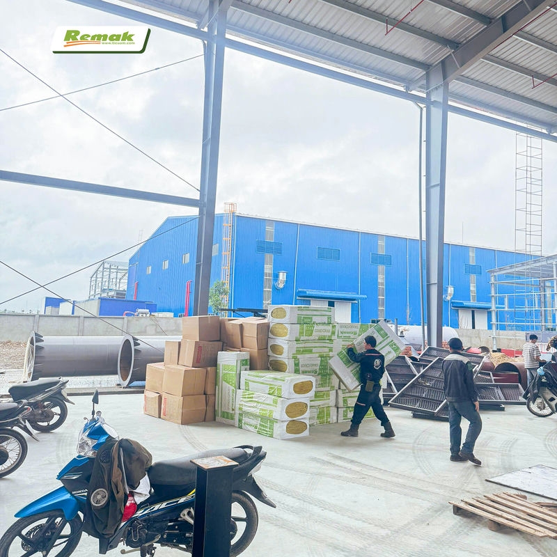 Remak cung cấp bông gốm và bông khoáng - Giải pháp bảo ôn cách nhiệt chống cháy cho nhà máy sợi Polyester lớn 6 Các loại bông cách âm, cách nhiệt, chống cháy của Remak thiết kế dạng kiện, dễ vận chuyển