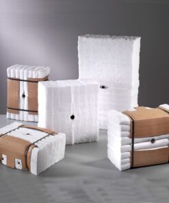 Bông gốm ceramic chống cháy chịu nhiệt 1050°C - 1800°C dạng khối module