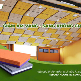 Tấm Tiêu Âm Remak® Acoustic Sonic – Giải Pháp Trần Thả Tiêu Âm Đẳng Cấp, Thẩm Mỹ Ấn Tượng