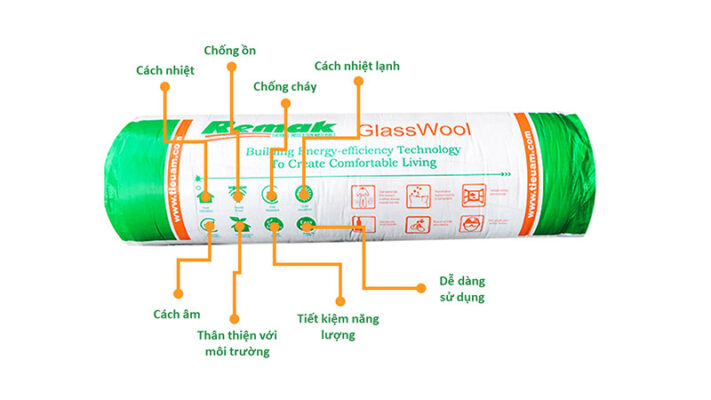 bông thủy tinh Remak® Glasswool dạng cuộn